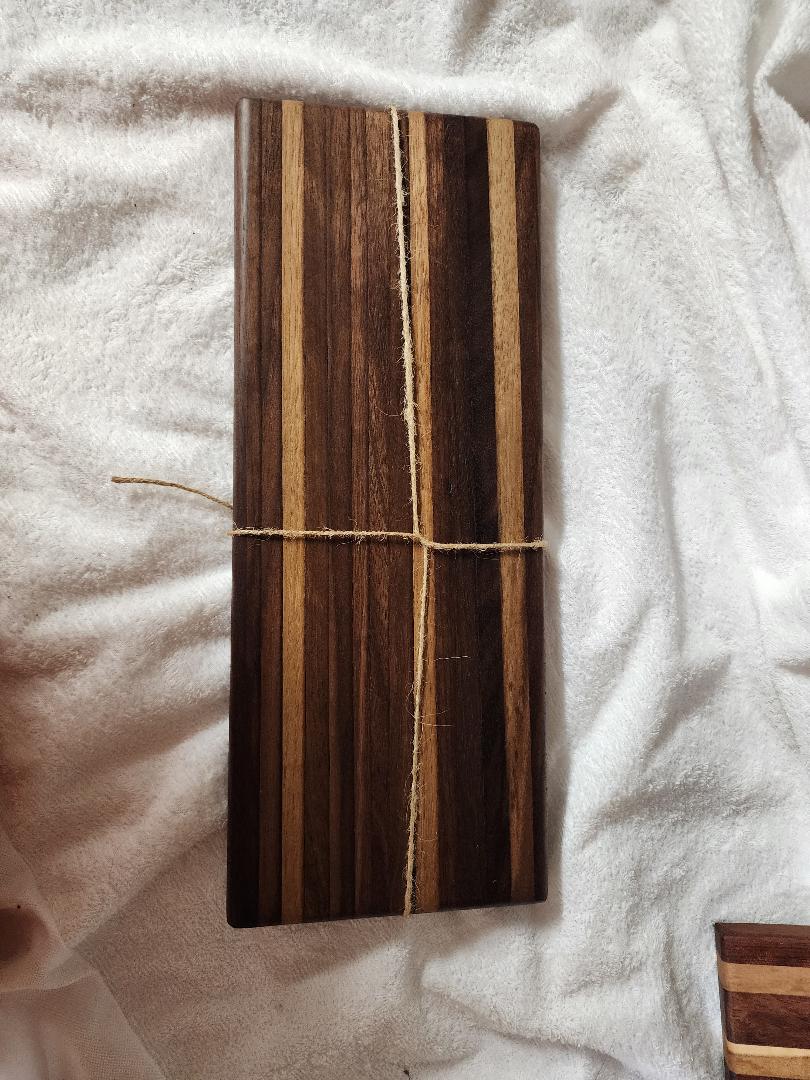 Handcrafted Black Walnut Mini Chopping Board | 13.25" x 5.25" x 0.75"