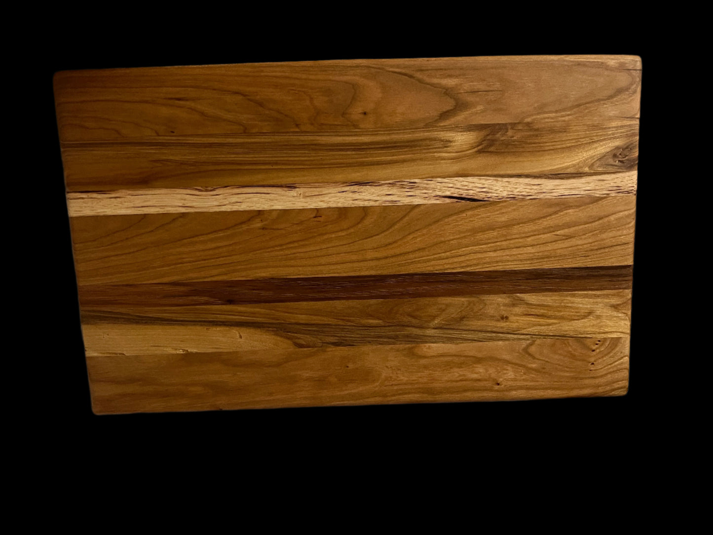 Handmade 9.75"x16"x0.875" Breadboard – Crafted with Cherry, Maple, and Hickory