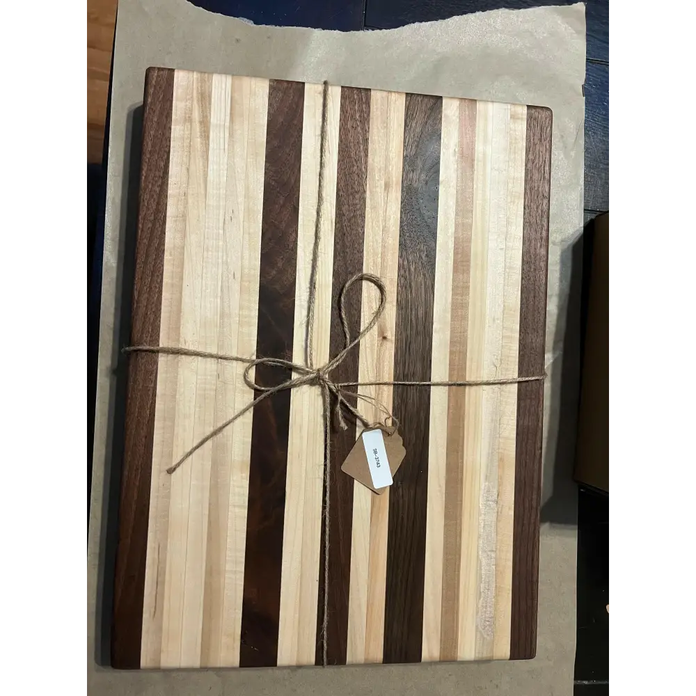 Handcrafted Black Walnut and Maple Butcher Block with Peg Feet - 16x12x1.5 Inches (SB-3743) - Stewarts Blocks and Boards